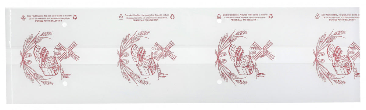 Sachet Décoré Pain Coupé PEBD 50µ - Paquet 200 pcs