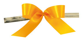 Noeud Satin avec attache twist or - 100 pièces