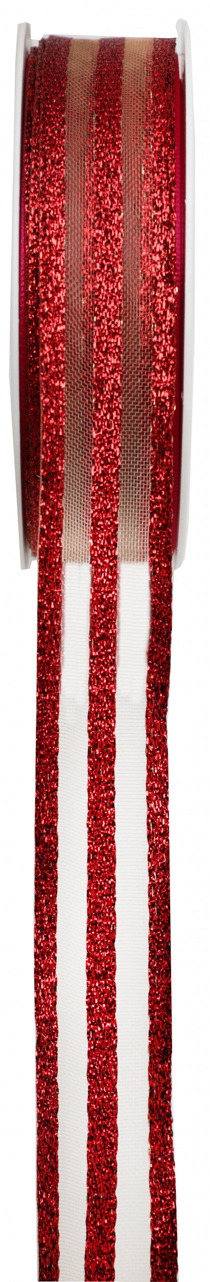 Ruban Rayure Pailletée Réversible - Bobine de 15 mètres