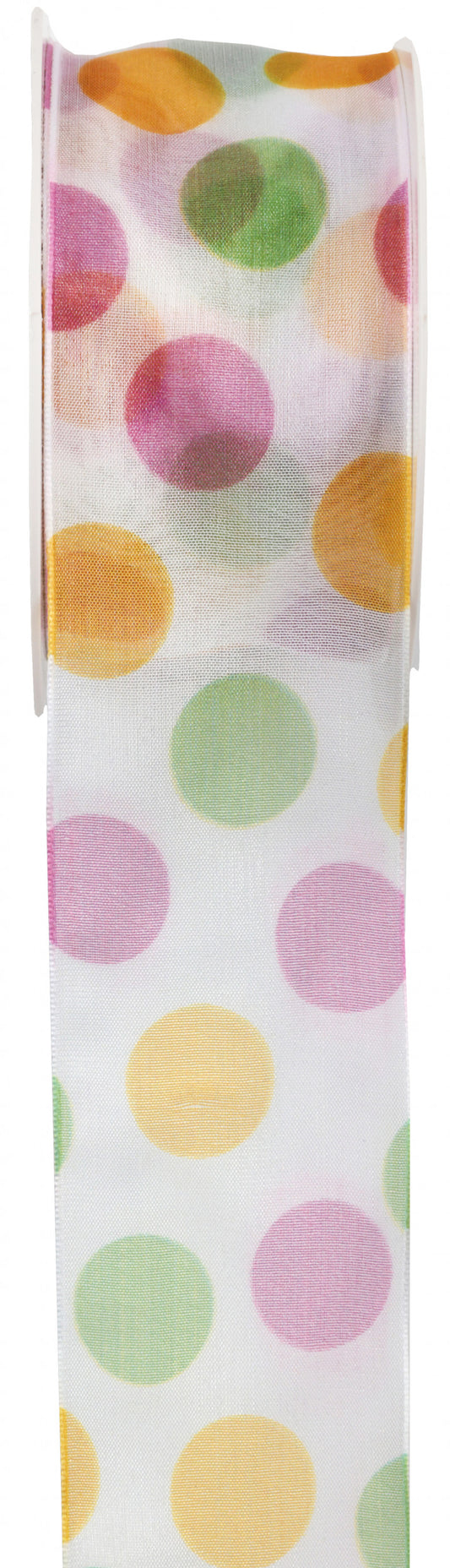 Rubans organza Dots - Bobine 20 mètres