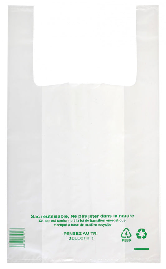 Sac Bretelles PEBD 50µ - Carton 500 pcs