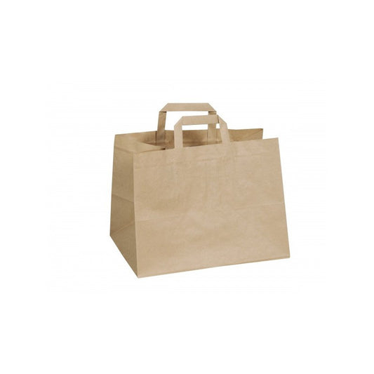 Sac cabas à poignées plates - Carton 250 pcs