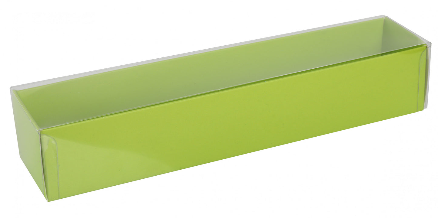 Boîte macarons avec couvercle transparent - Paquet 25 pcs