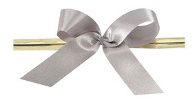 Noeud Satin avec attache twist or - 100 pièces