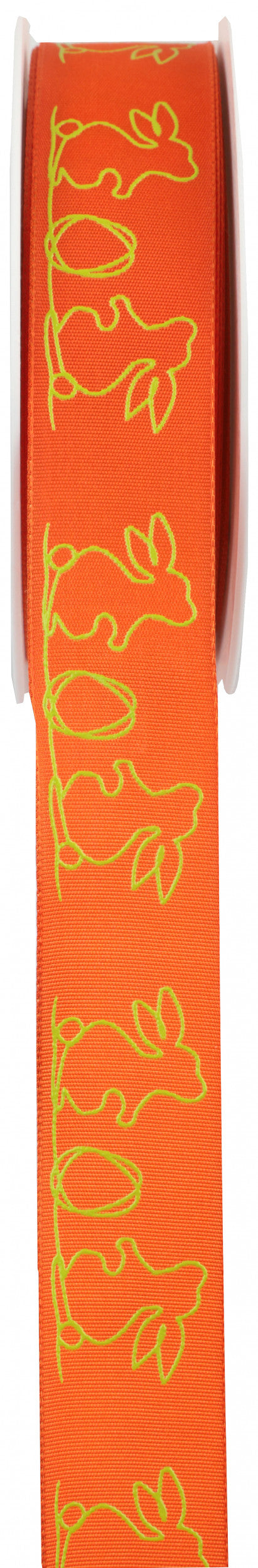 Ruban Lapins d'oeufs Pâques - Bobine 25 mètres