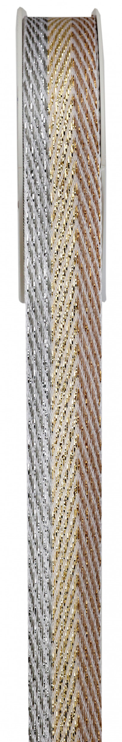 Ruban chevrons métallisés