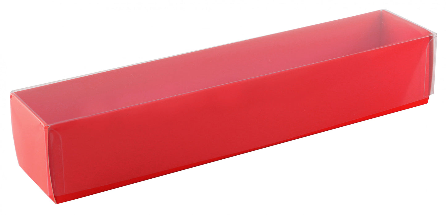 Boîte macarons avec couvercle transparent - Paquet 25 pcs