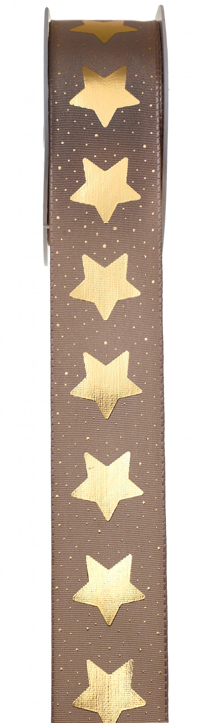 Ruban étoiles dorées - Bobine 15 mètres
