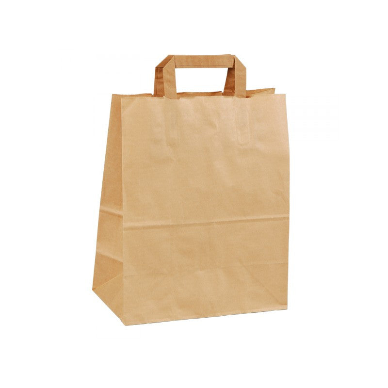 Sac cabas à poignées plates - Carton 250 pcs