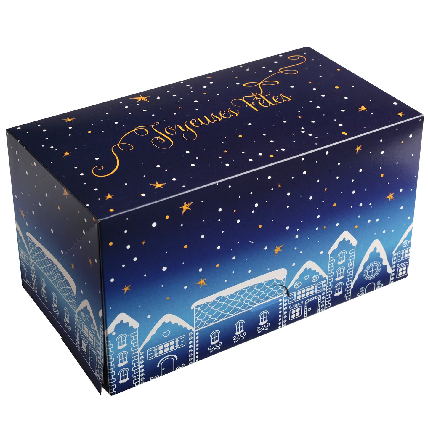 Boîte bûche Jasmine - Paquet 25 pcs