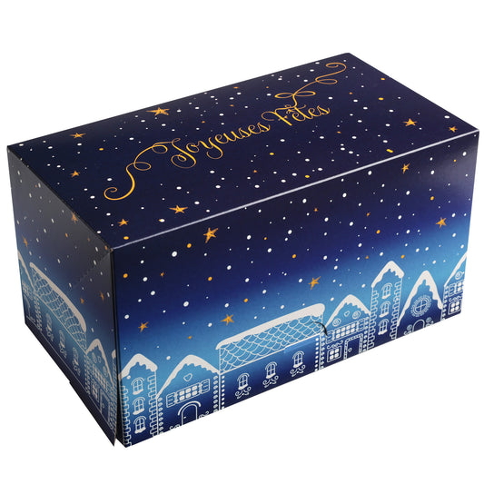 Boîte bûche Jasmine - Paquet 25 pcs