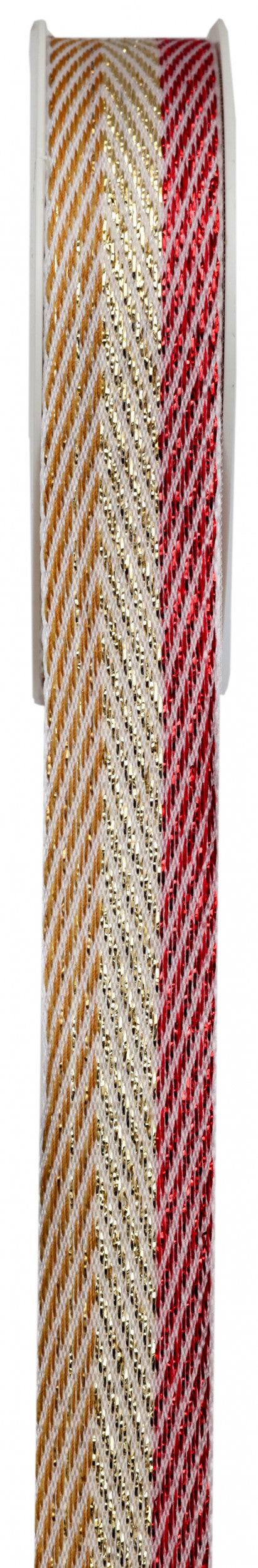 Ruban chevrons métallisés