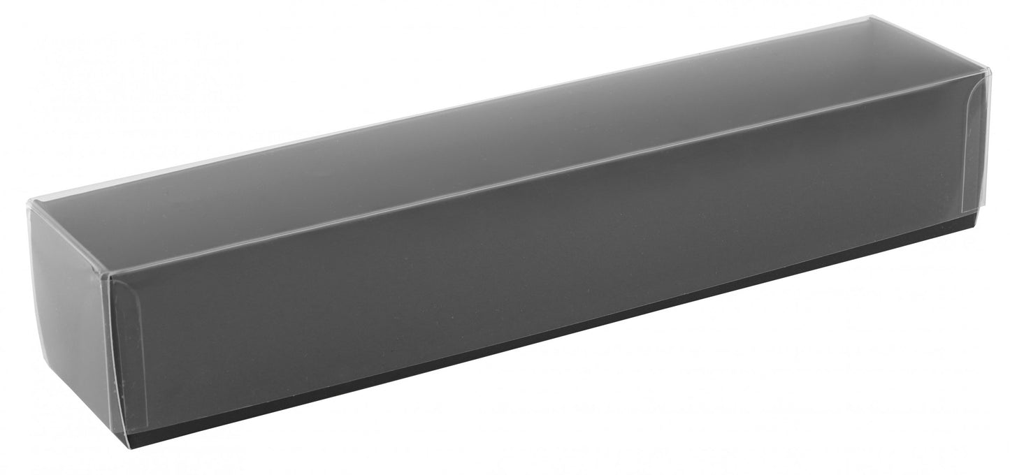 Boîte macarons avec couvercle transparent - Paquet 25 pcs