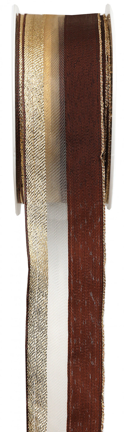 Ruban Rayé et doré