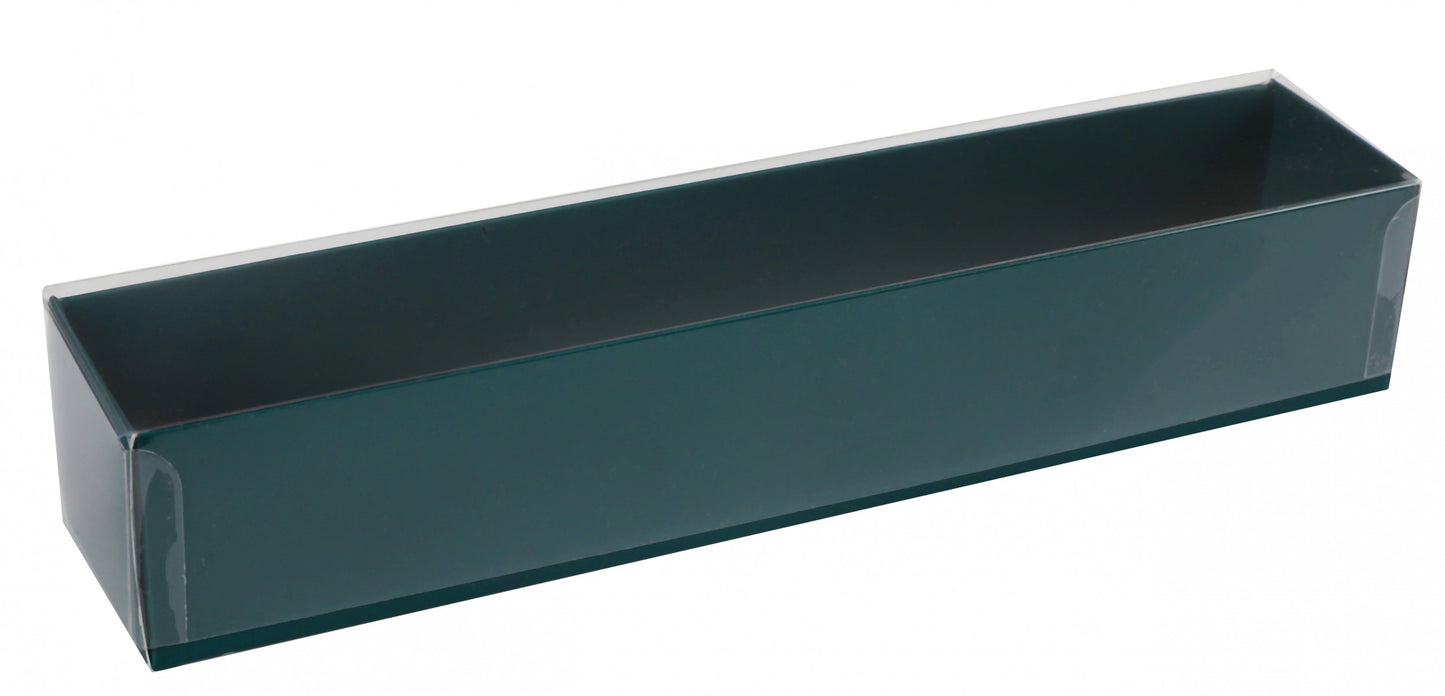 Boîte macarons avec couvercle transparent - Paquet 25 pcs